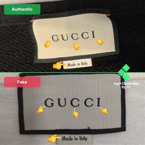 gucci tag fake vs real|authentic gucci clothing tags.